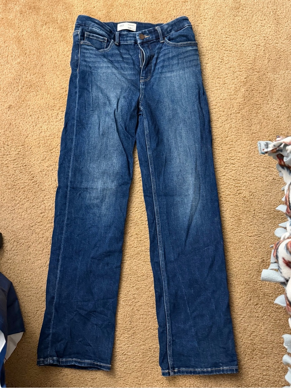BKE Women's Straight Leg Jeans in Dark Blue Wash